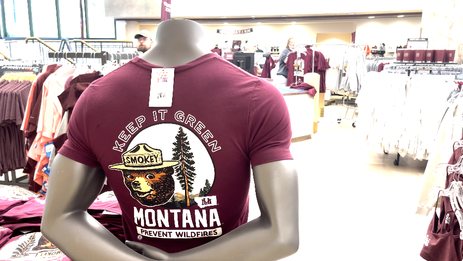 Smokey Bear additions at the University of Montana's Go Griz Store