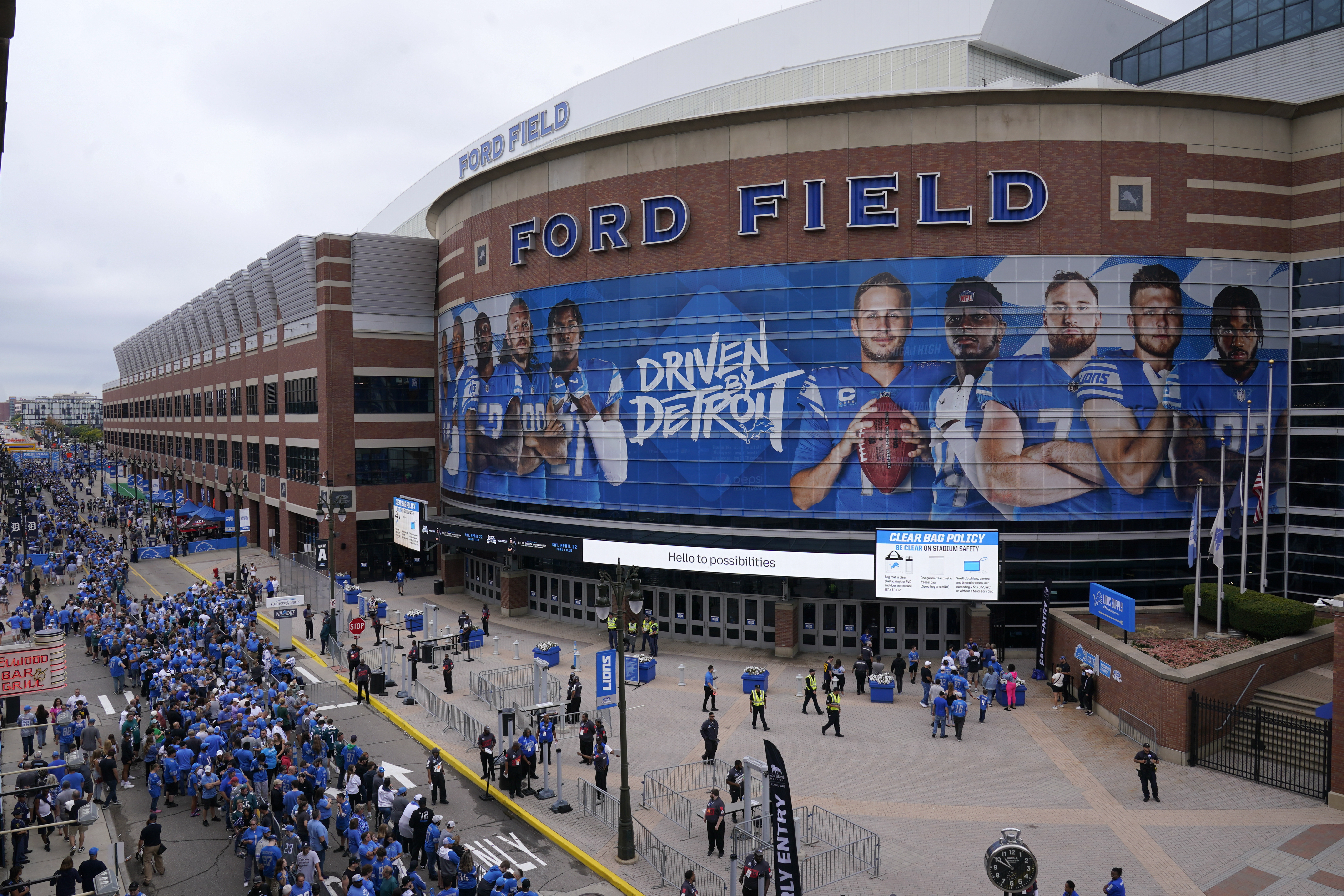FILE Ford Field Eagles Lions Football