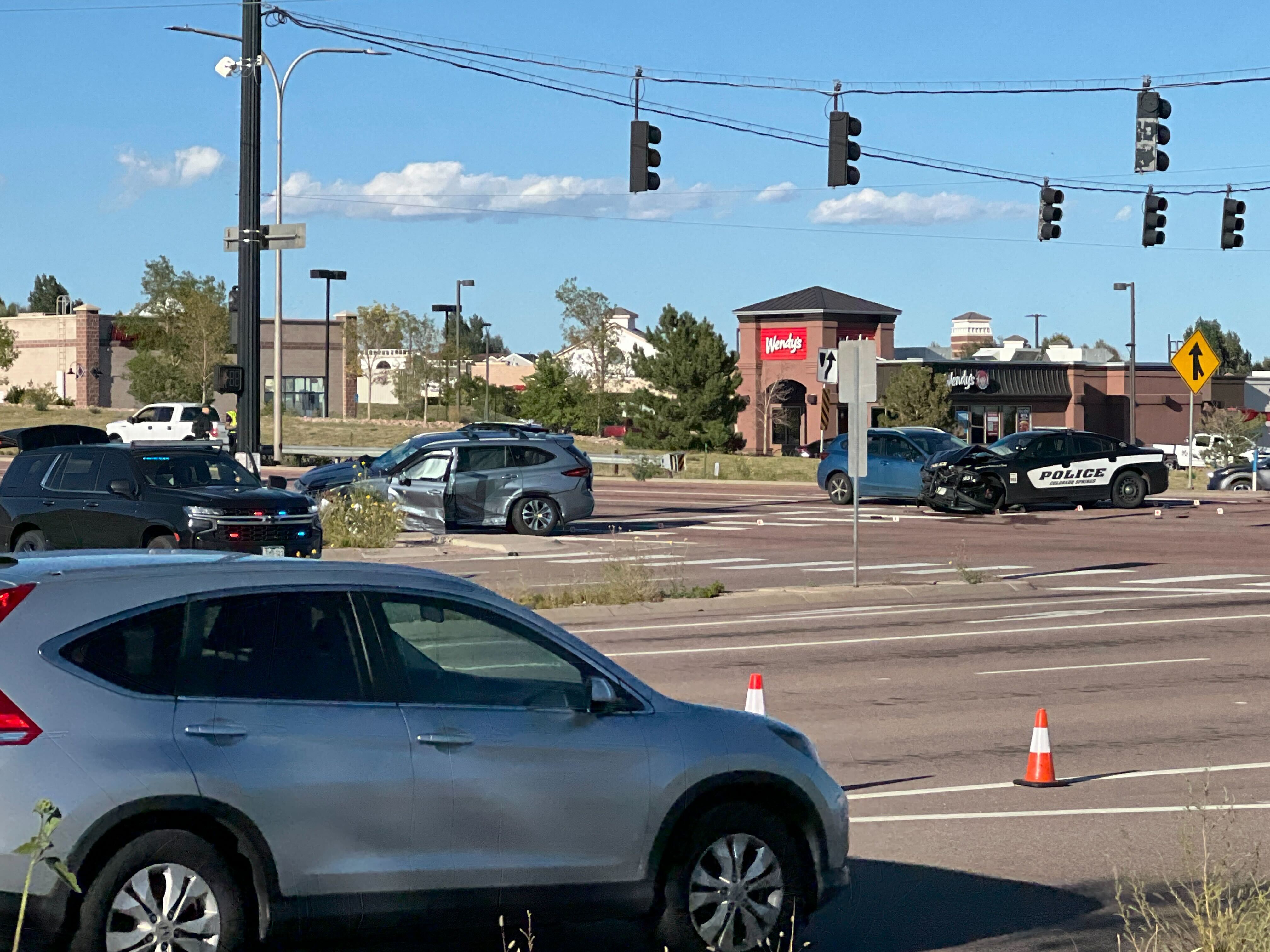 Police cruiser involved in crash