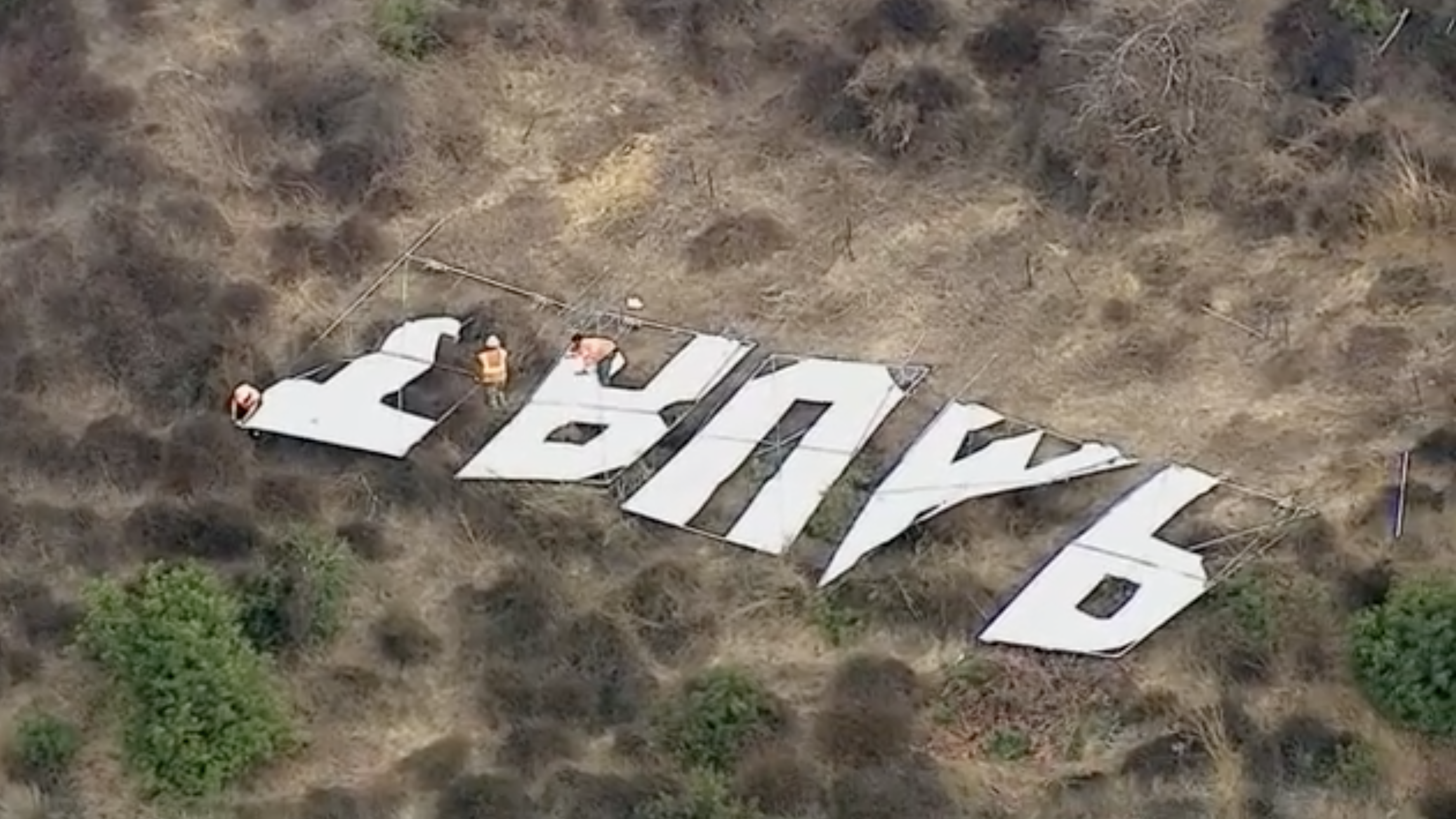 Trump Hollywood sign