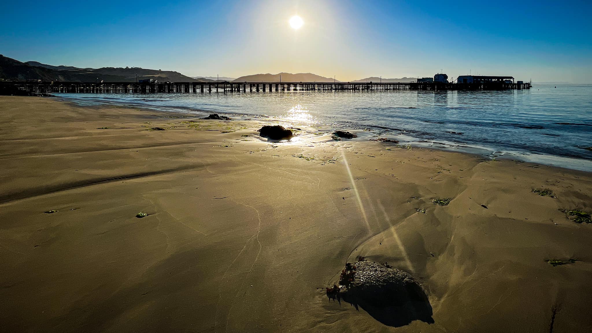 Avila Beach with late-day sun