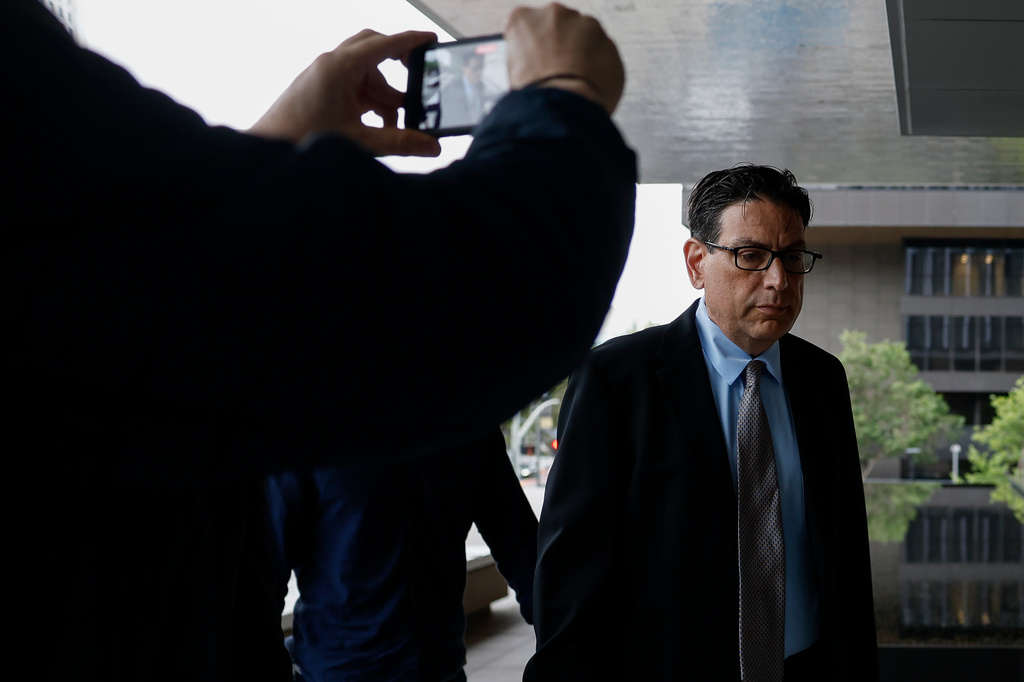Erik Fleming arrives at federal court in Los Angeles for sentencing in connection with the ketamine overdose death of actor Matthew Perry, on Wednesday, May 13, 2026, in Los Angeles. 