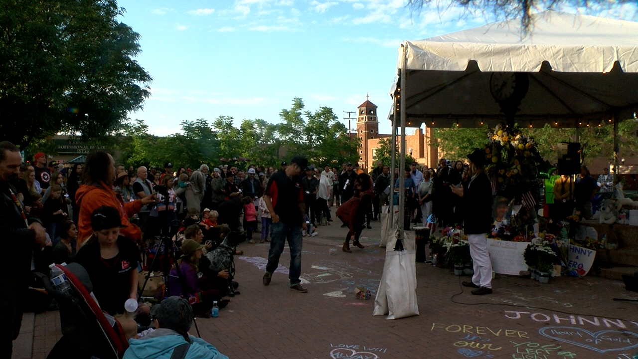 Loved ones remember Johnny Hurley during vigil in Olde Town Square 