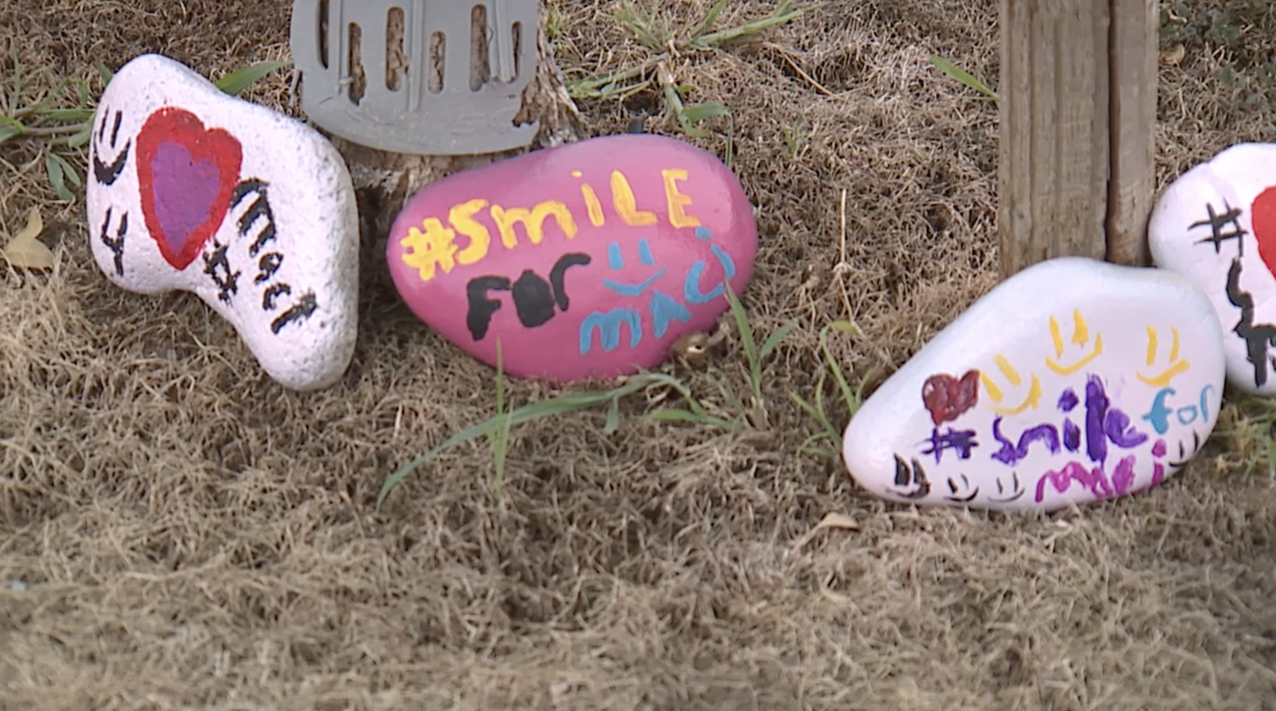 Smile for Maci rock painting project 