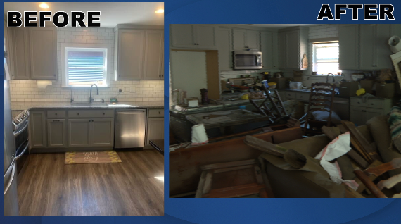 Wilmore couple walks through home after flooding