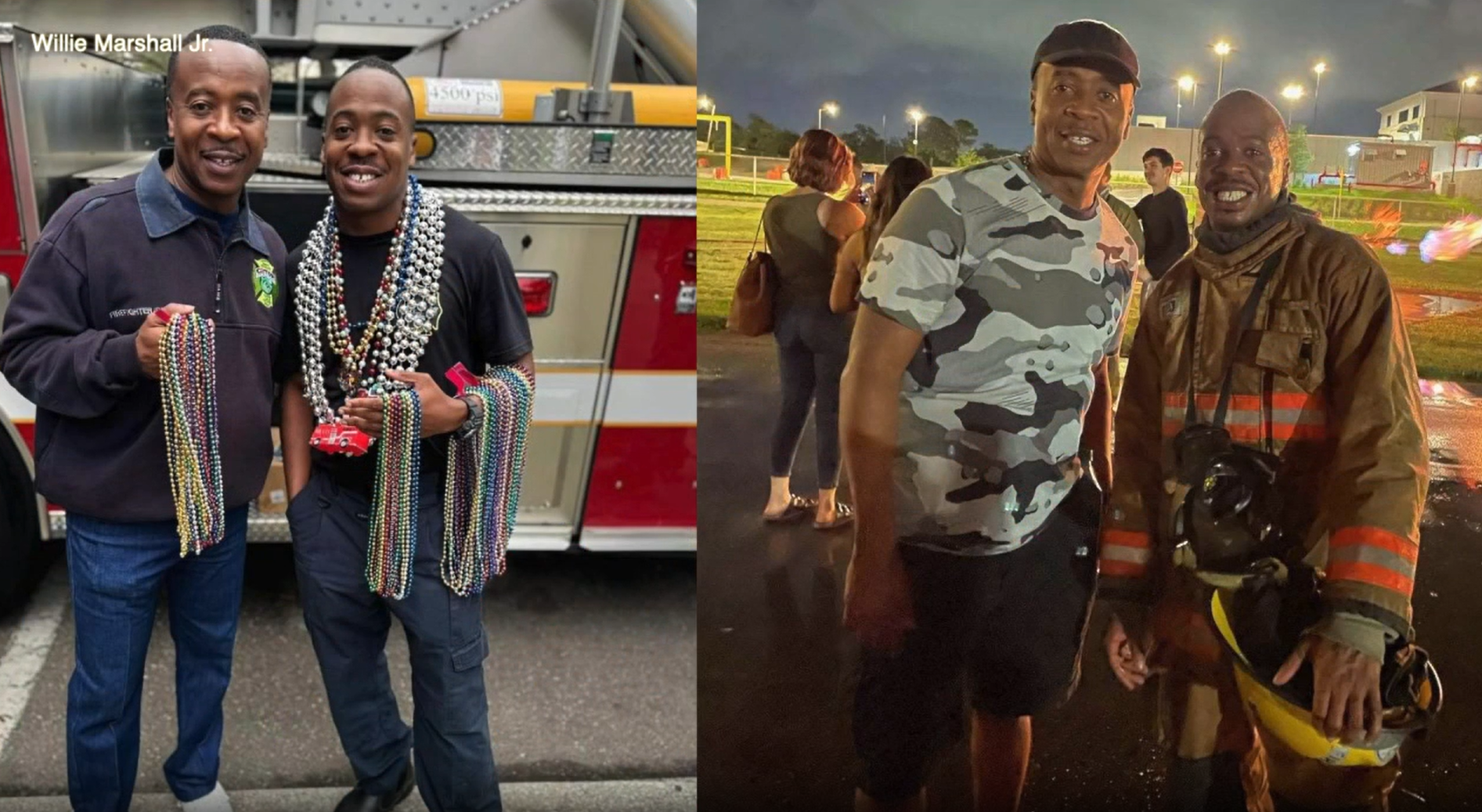 father-son firefighting duo