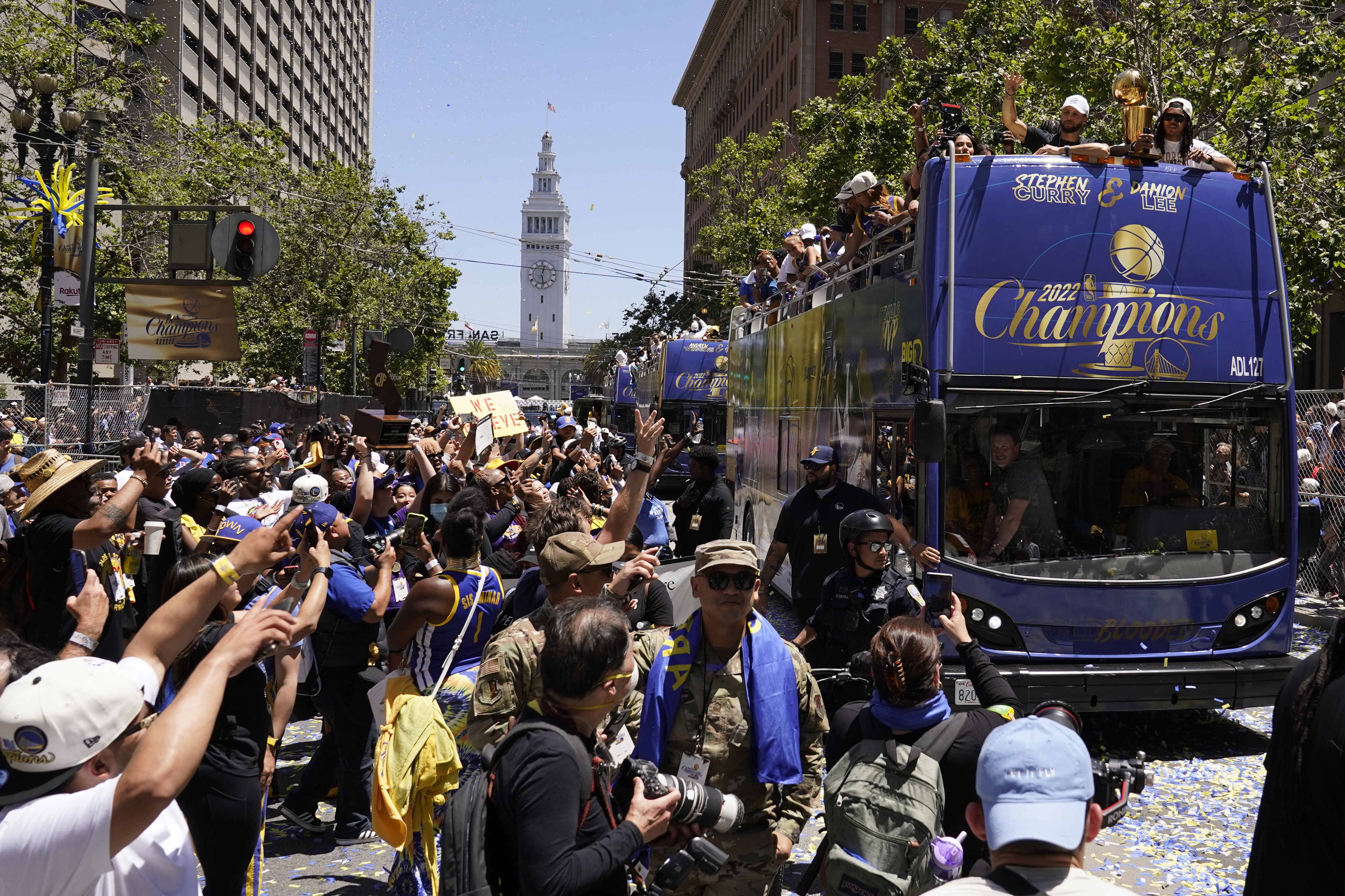 Warriors NBA Championship Parade Basketball