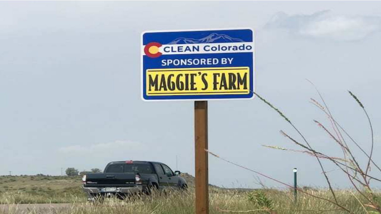pot shop highway sign