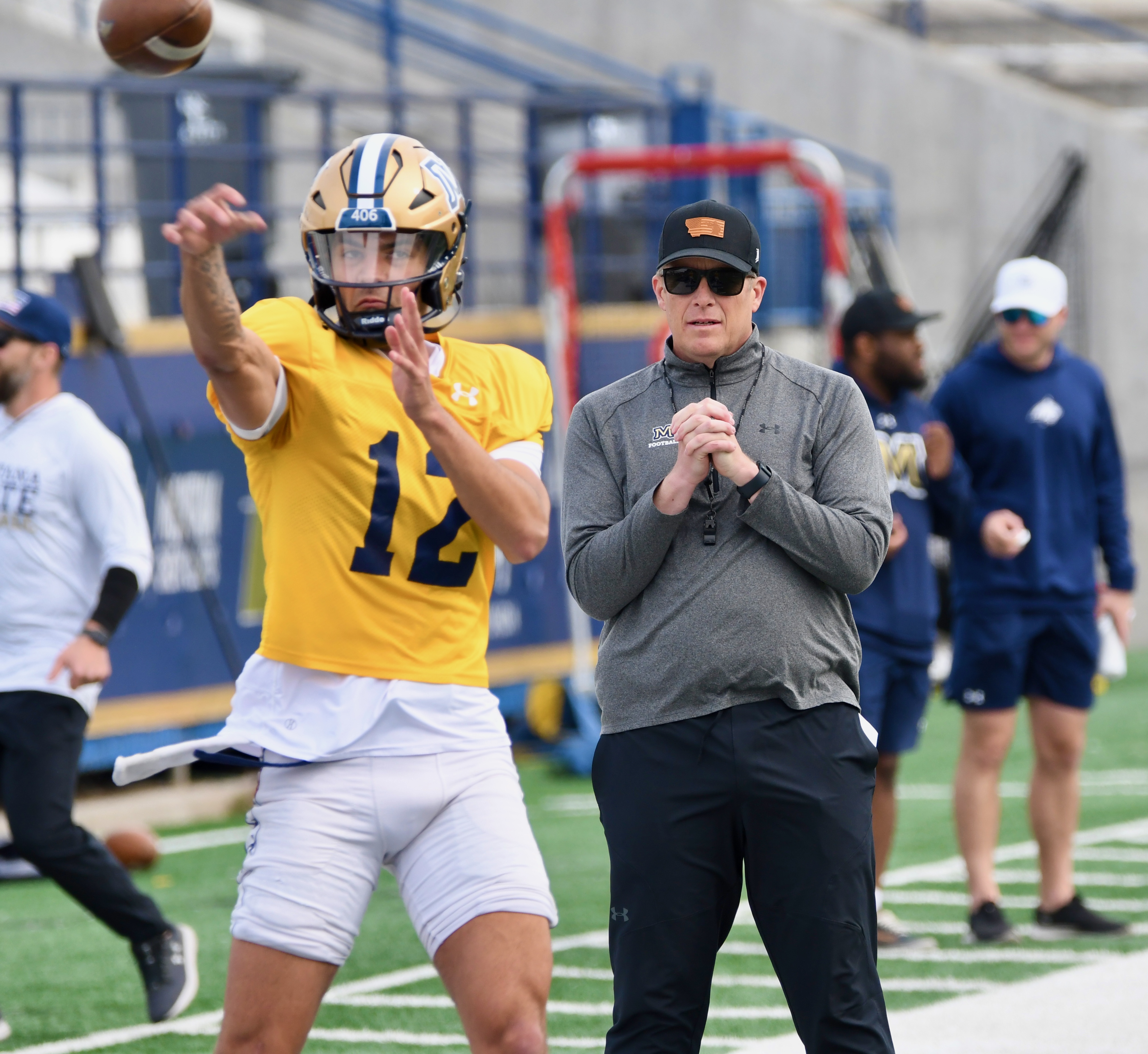 Montana State spring football practice