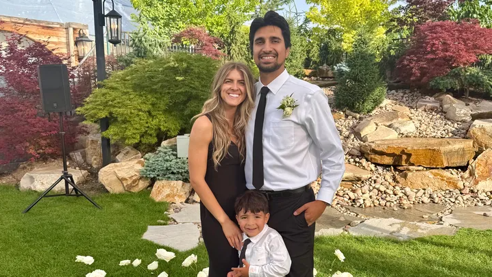 Jair Celis pictured with his family.