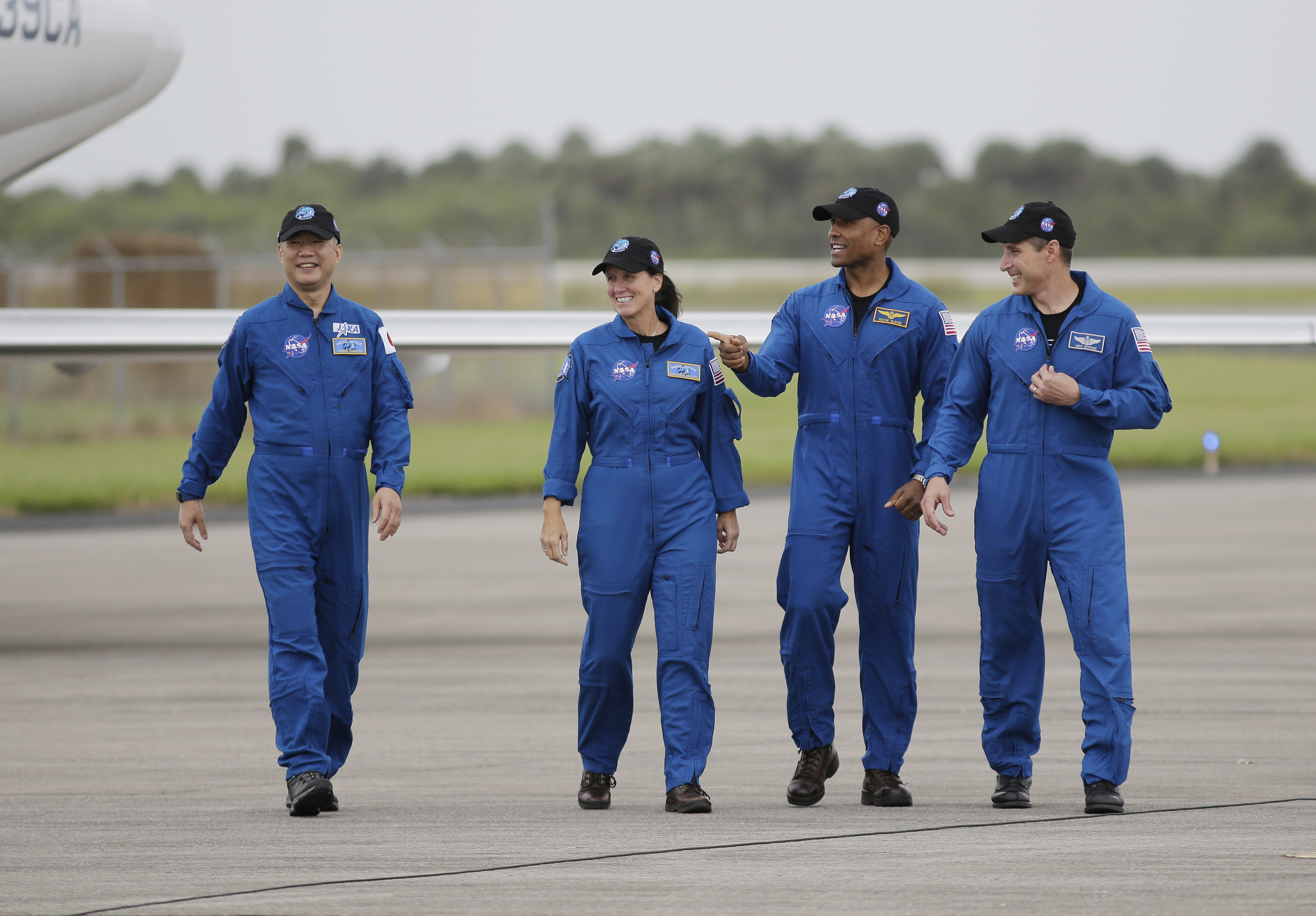 Astronauts arrive at launch site for 2nd SpaceX crew flight