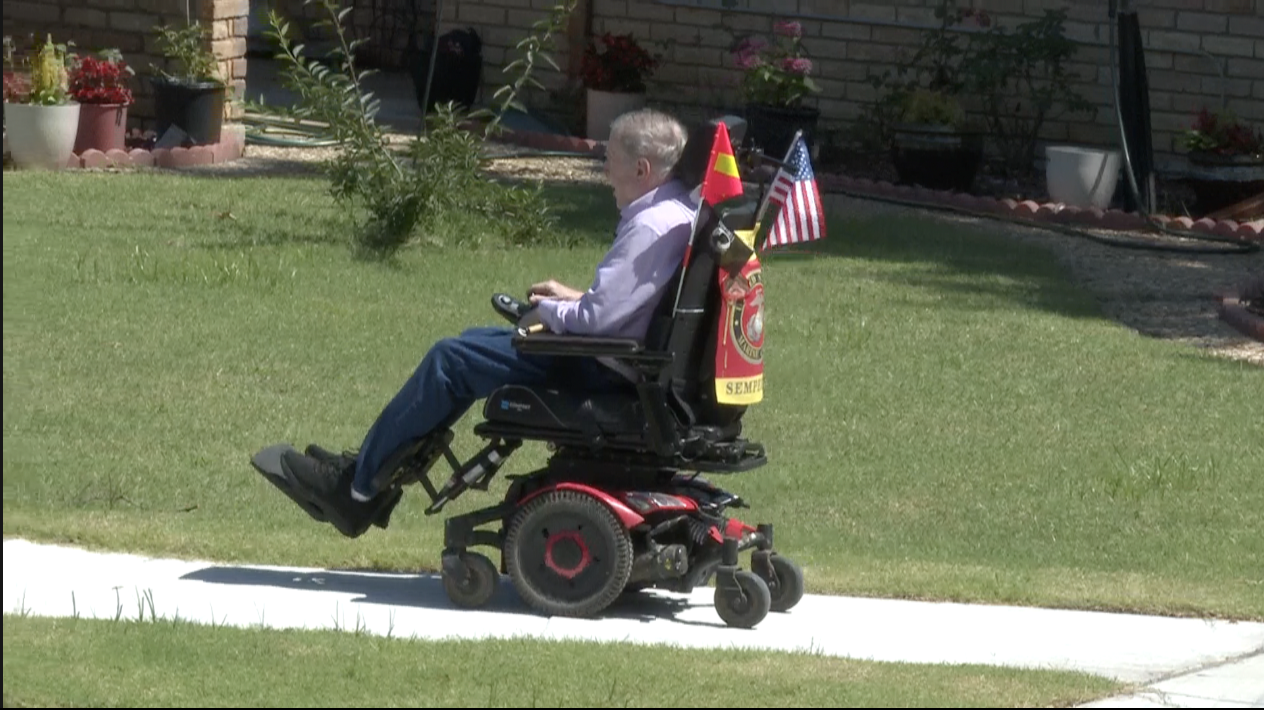 Veteran wheel chair support