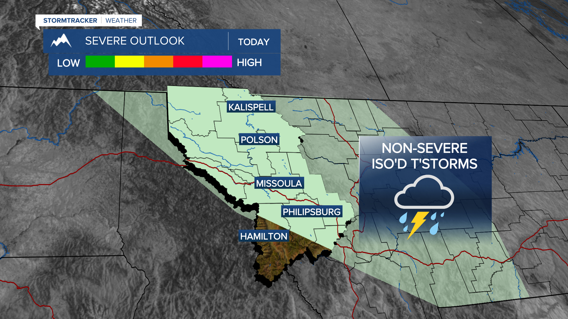 Wednesday's TSTM Threat