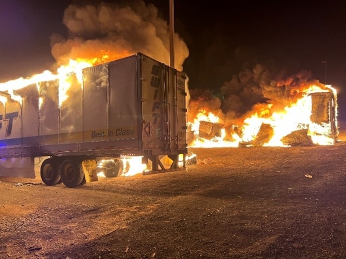 Arson at Phoenix trucking company