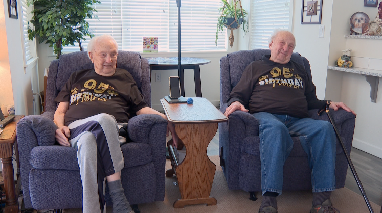 Longtime military veterans, Colorado Springs twins celebrate 95th birthday together