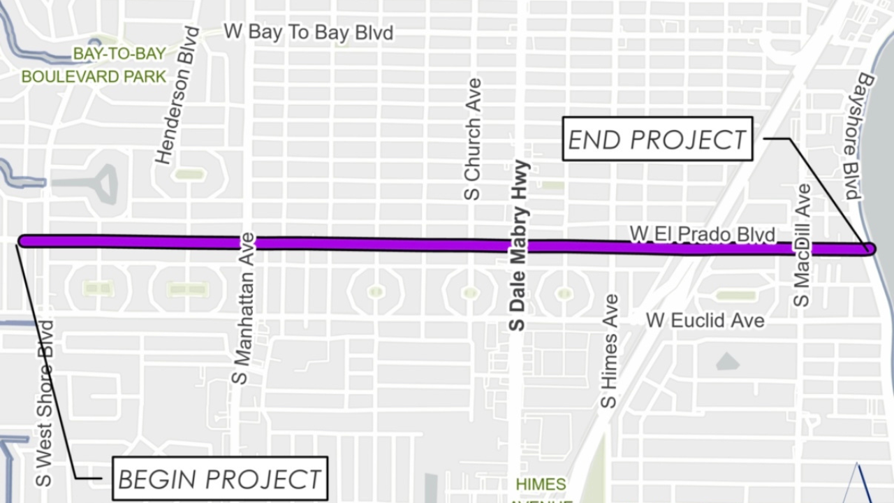 Changes coming to West El Prado Boulevard in South Tampa