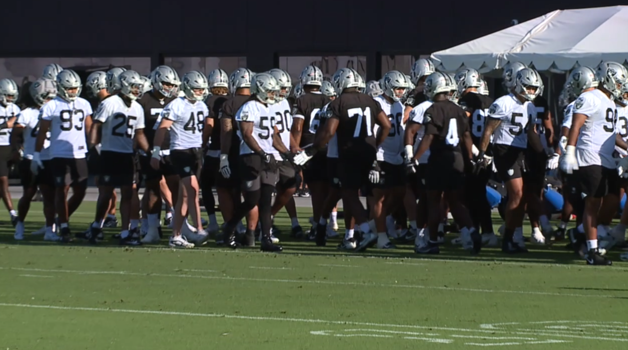 Raiders kick off training camp embracing early morning start time