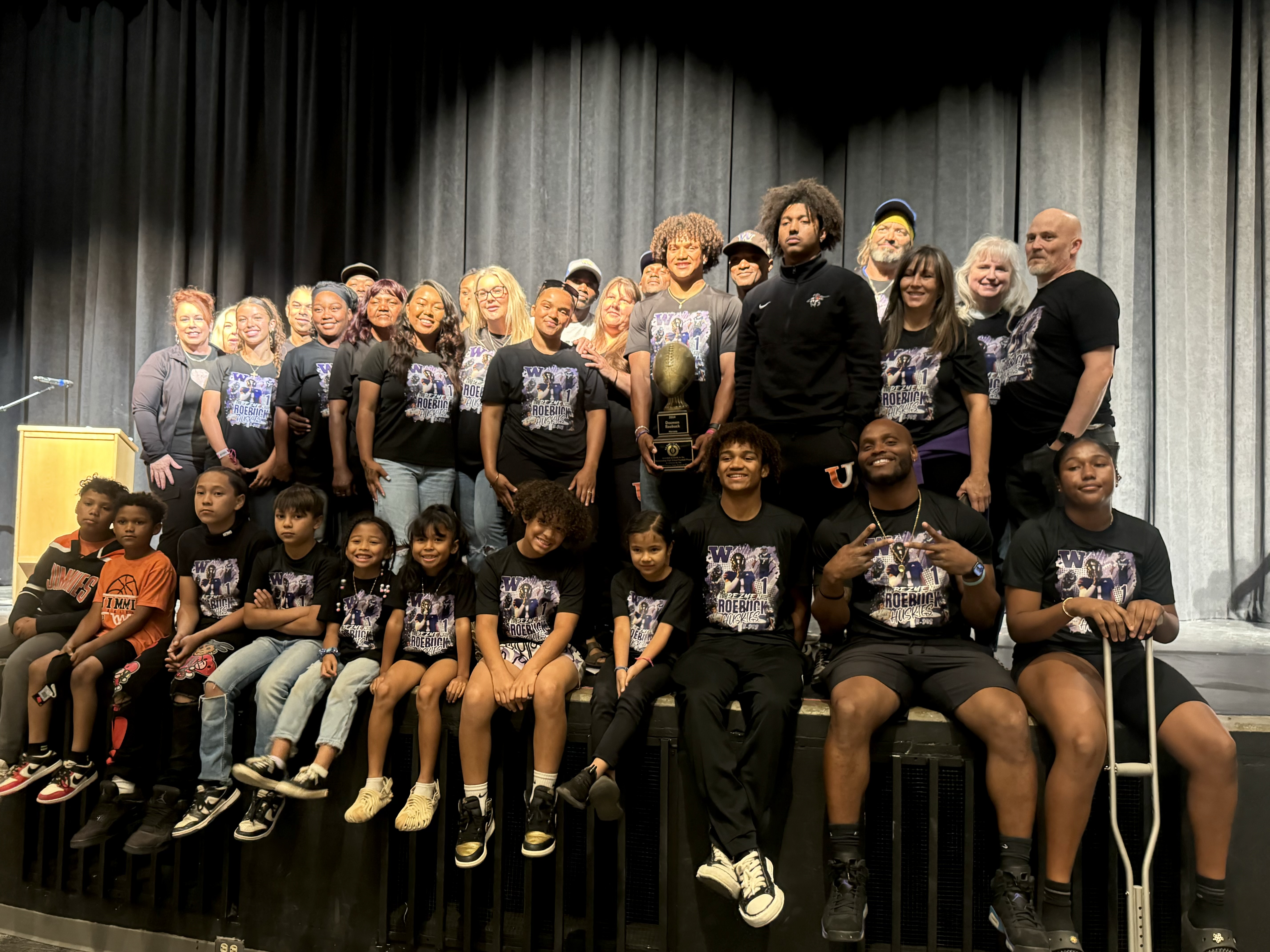 Dezmen Roebuck with family