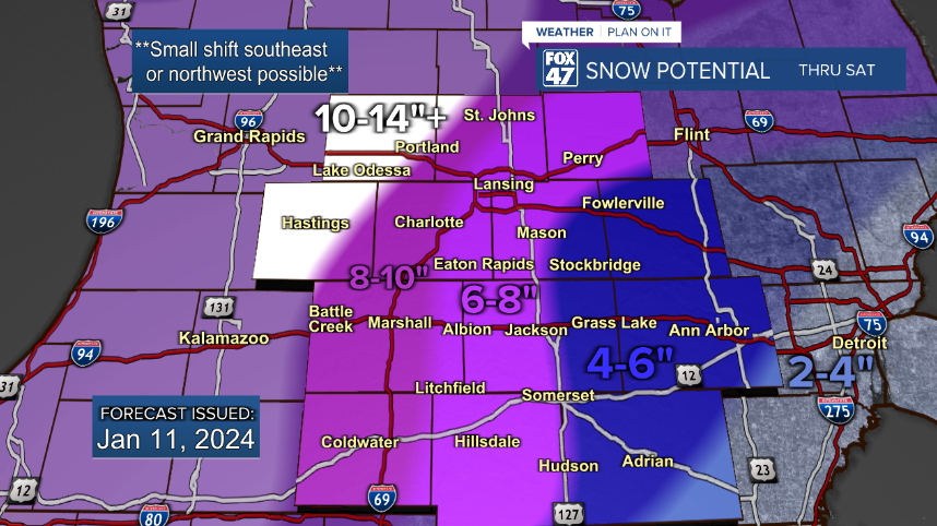 January 12-13th Snow Potential