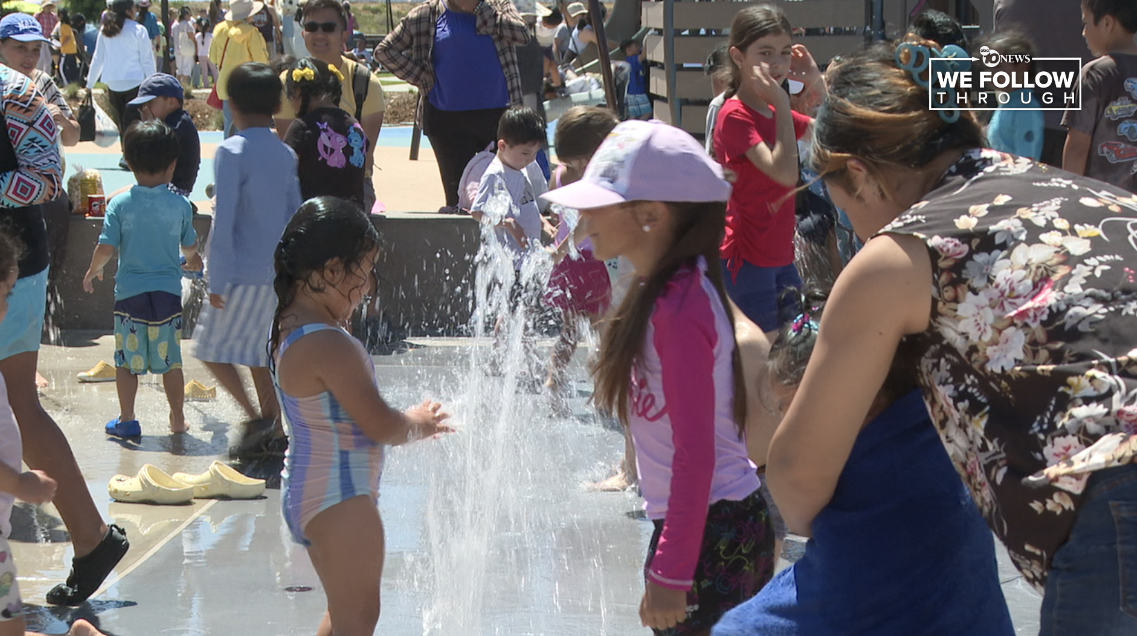 Pepper Park reopens in National City with a new splash pad and playground
