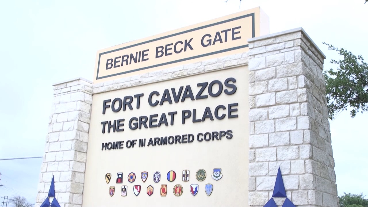 Fort Cavazos sign