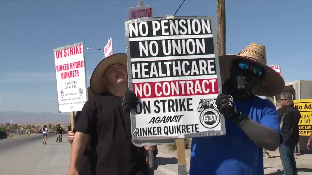 Henderson construction workers continue three-month strike over health insurance and a pay increase 