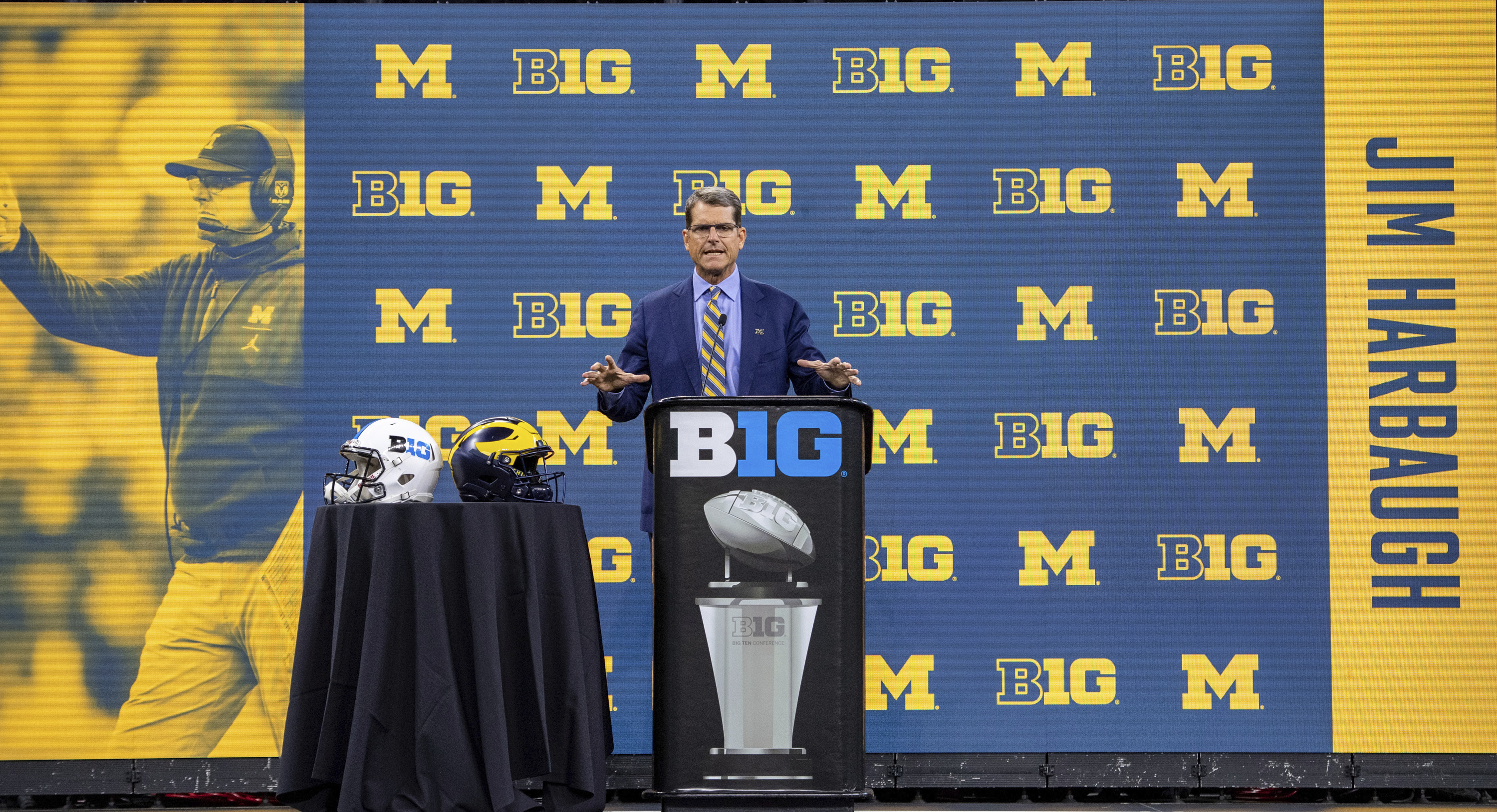 Jim Harbaugh Big Ten Media Days Football