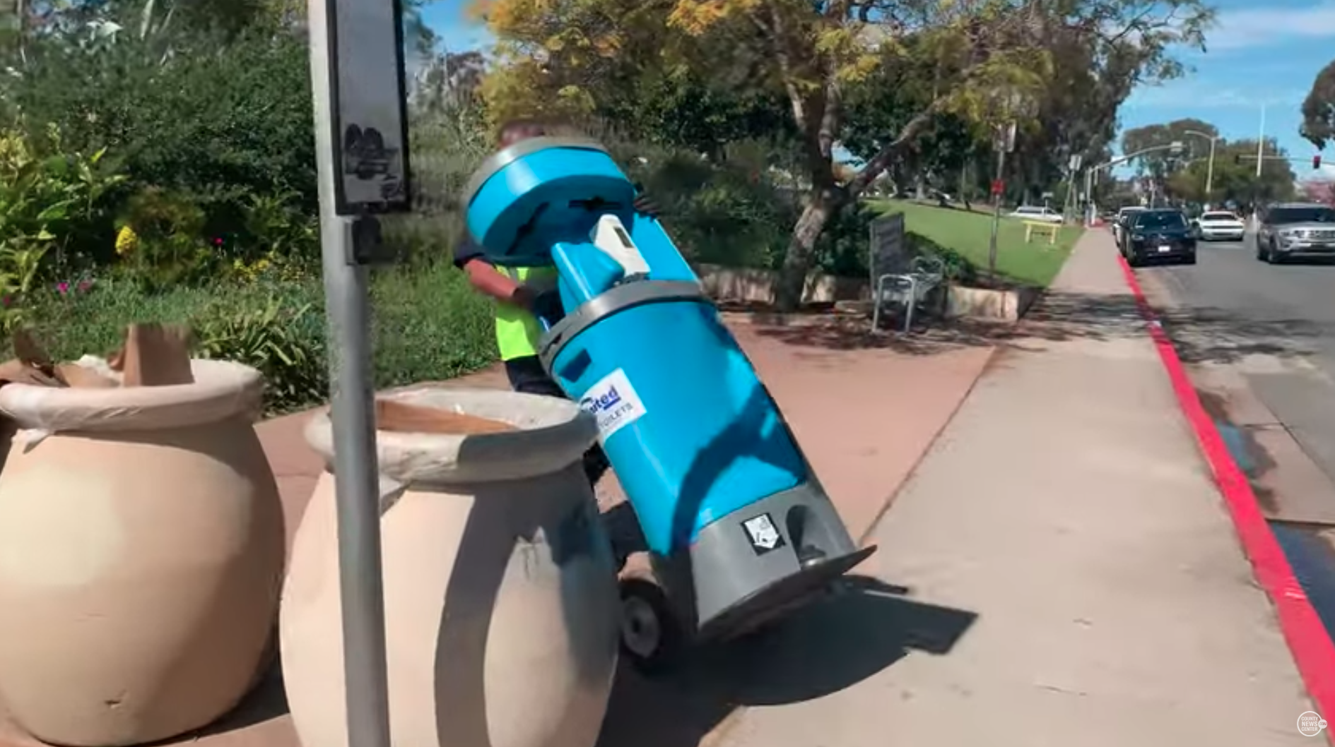 San Diego County sets up handwashing stations for the homeless