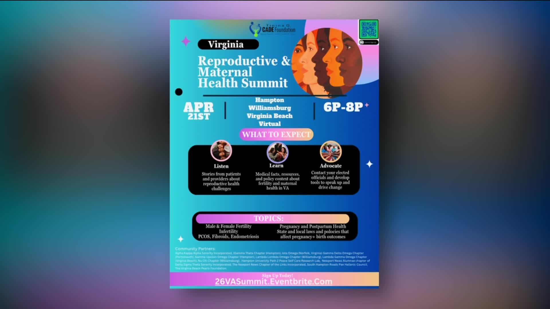 Virginia Reproductive and Maternal Health Summit sparks statewide conversation on infertility, disparities