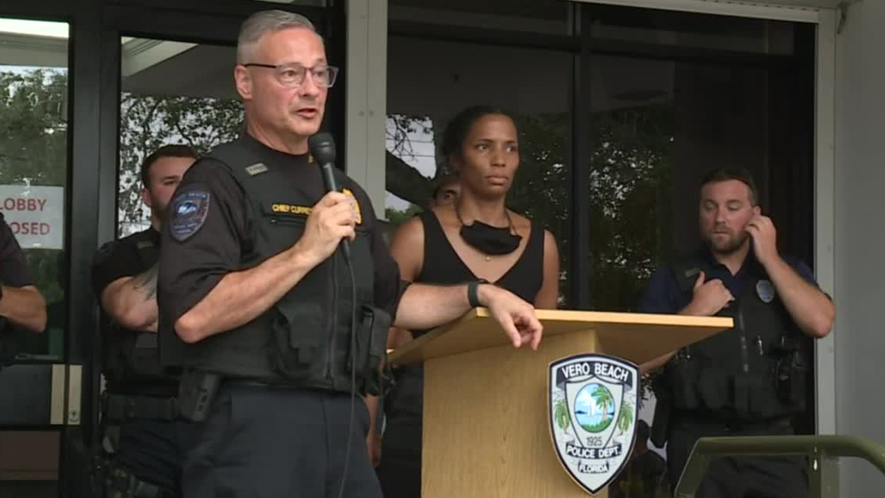 Vero Beach police held a unity event on June 4, 2020, on the steps of the police department.