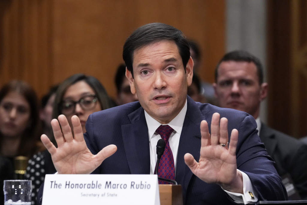 Secretary of State Marco Rubio appears before the Senate Foreign Relations Committee.