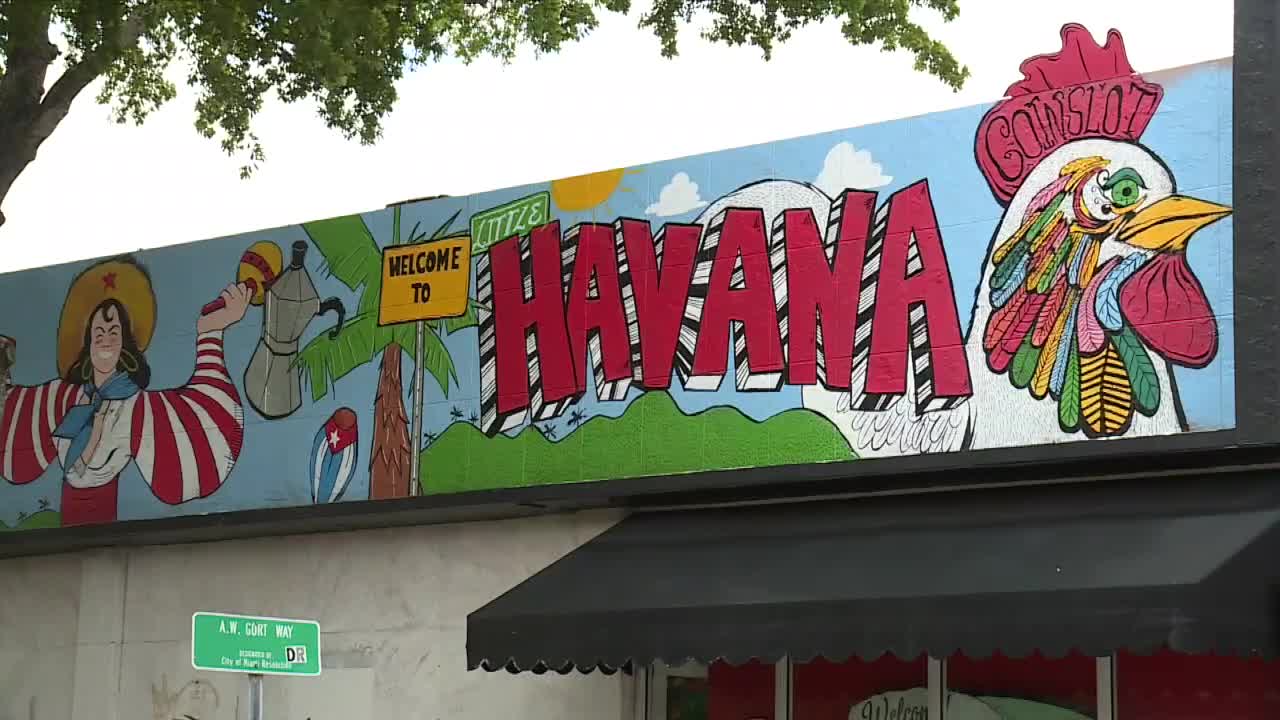 'Welcome to Little Havana' mural in Miami