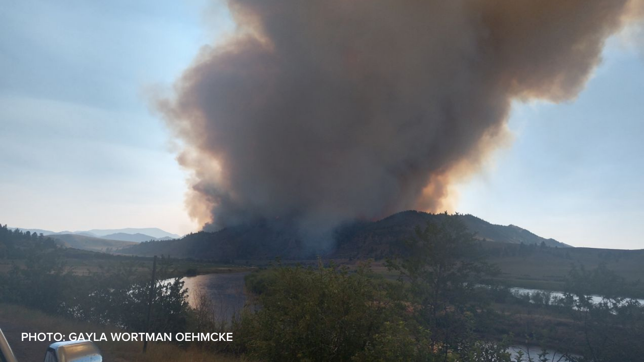 Wildfire between Craig and Wolf Creek (July 10, 2021)