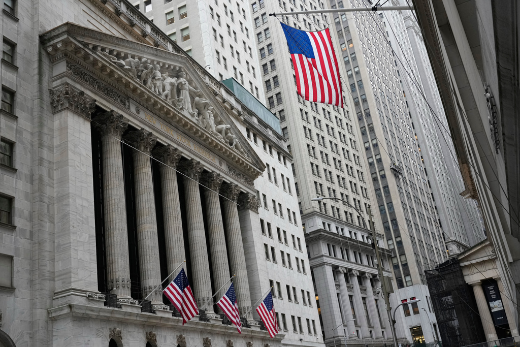 The New York Stock Exchange is seen in New York, Friday, March 6, 2026.