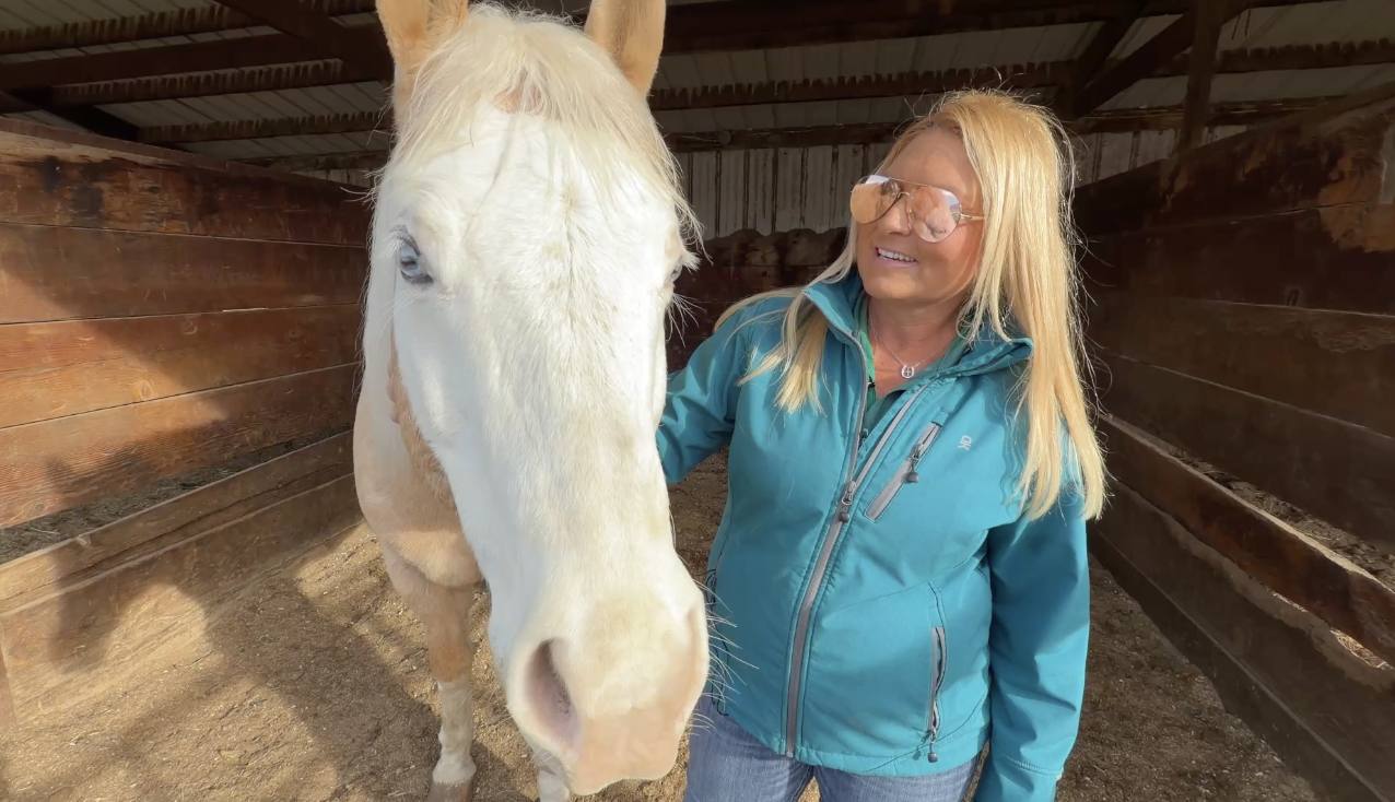 Vanessa Volker and Wyatt at Lucky Star Equine in Ft. Collins