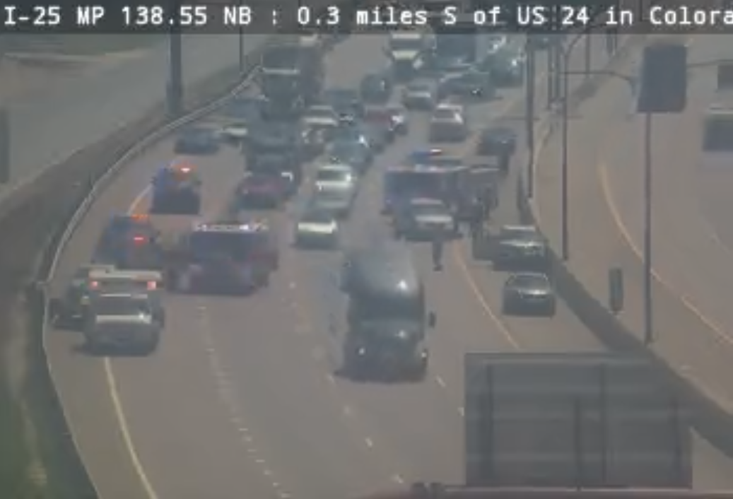 I-25 and Circle Drive Crash 