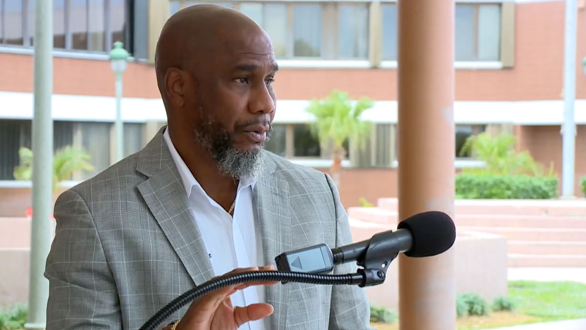 Riviera Beach Mayor Ronnie Felder held a news conference on Feb. 5, 2024, to discuss the tests that found fecal material in the city's drinking water last year.