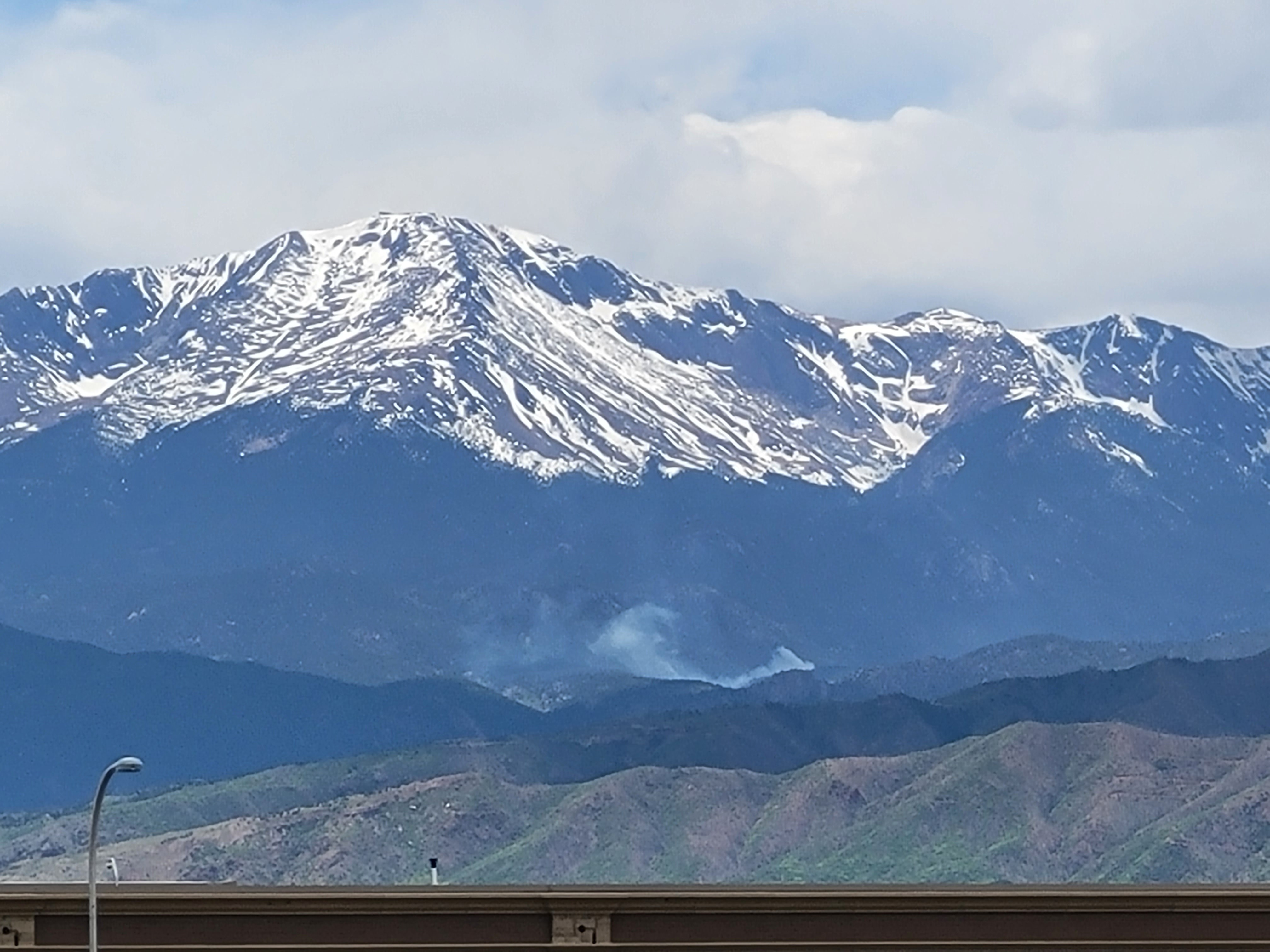 Fire Burning on Pikes Peak 