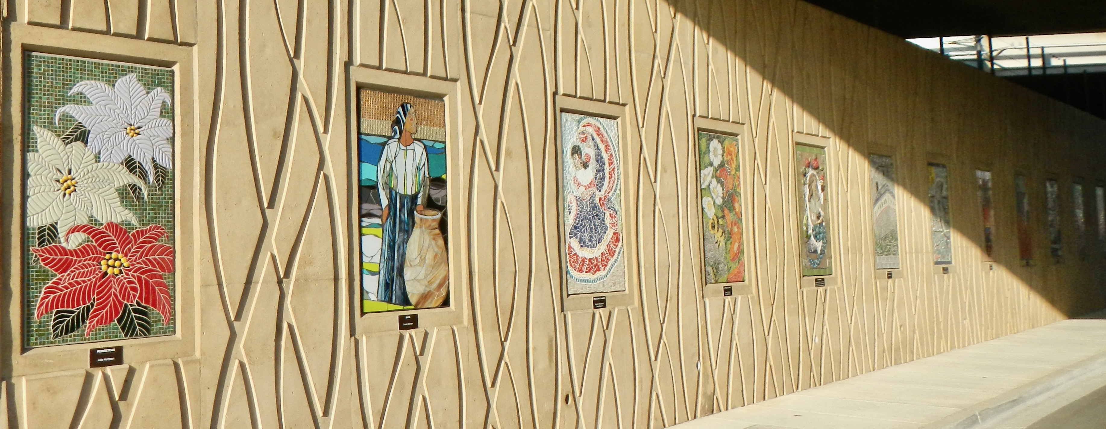 50 mosaics installed at the Santa Fe Drive underpass