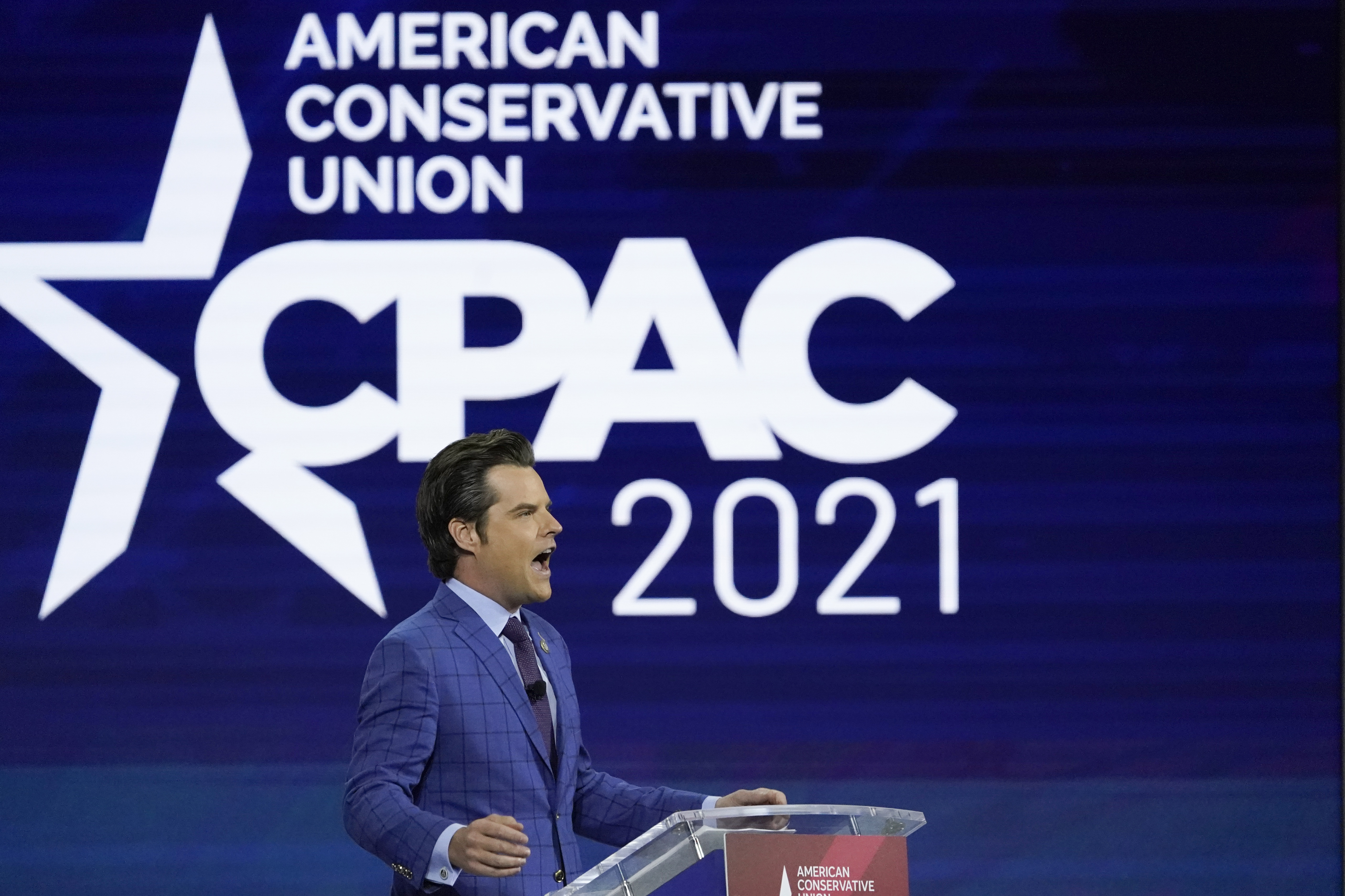 Matt Gaetz speaks at CPAC 2021