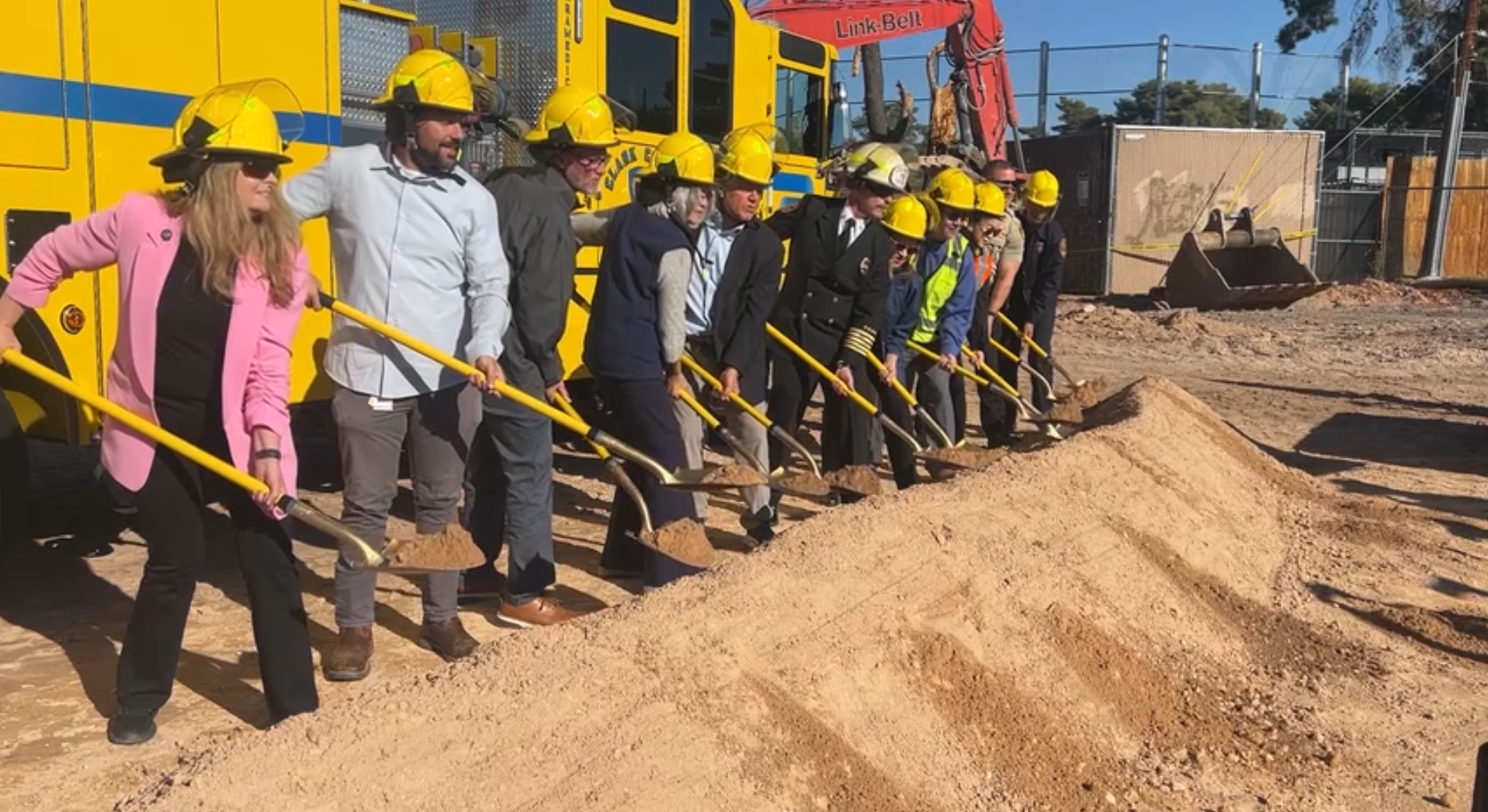 Clark County Fire Department breaks ground on $10.9 million Station 62 in east Las Vegas to improve emergency response times.