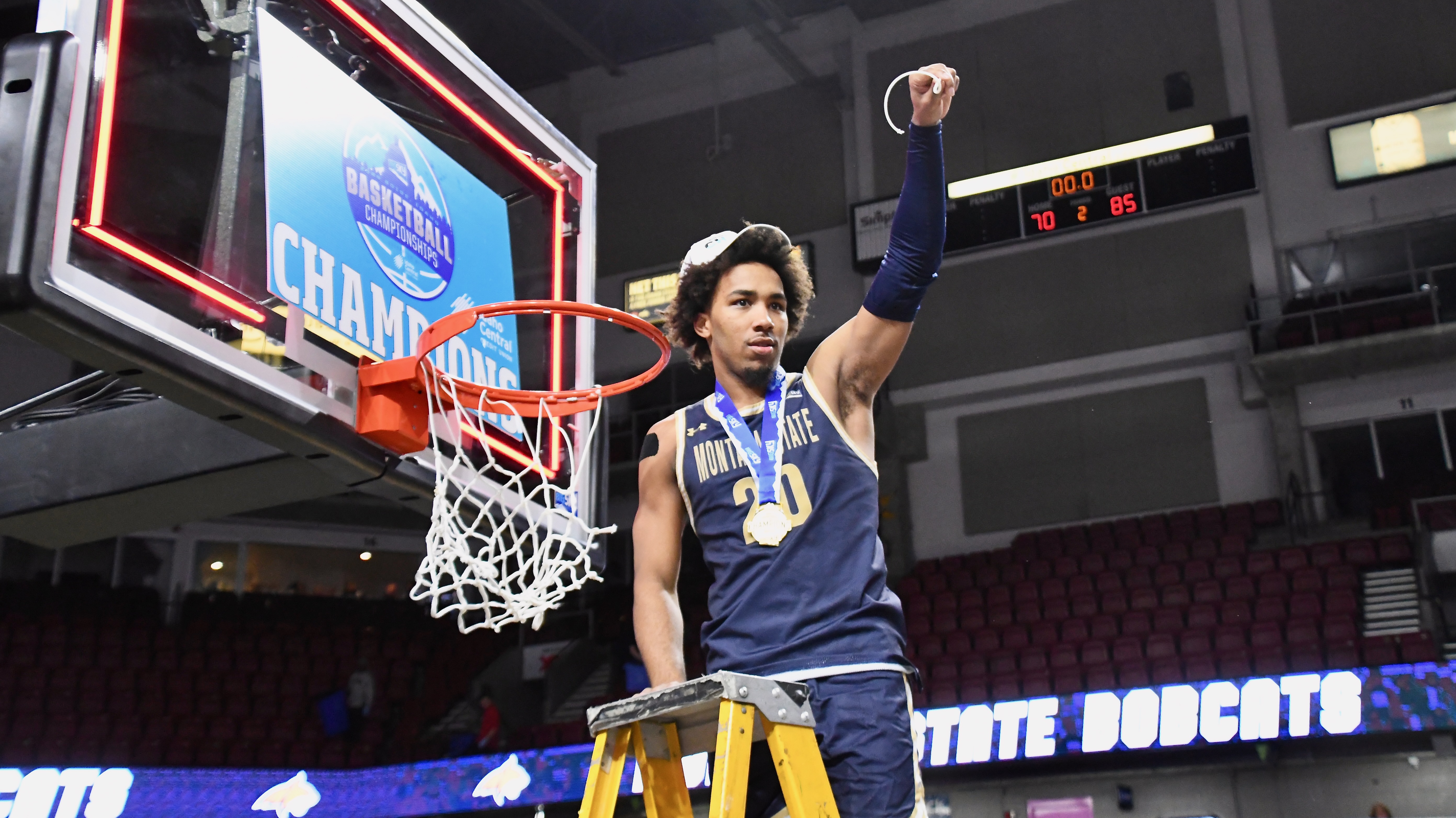 Montana State men's basketball celebration