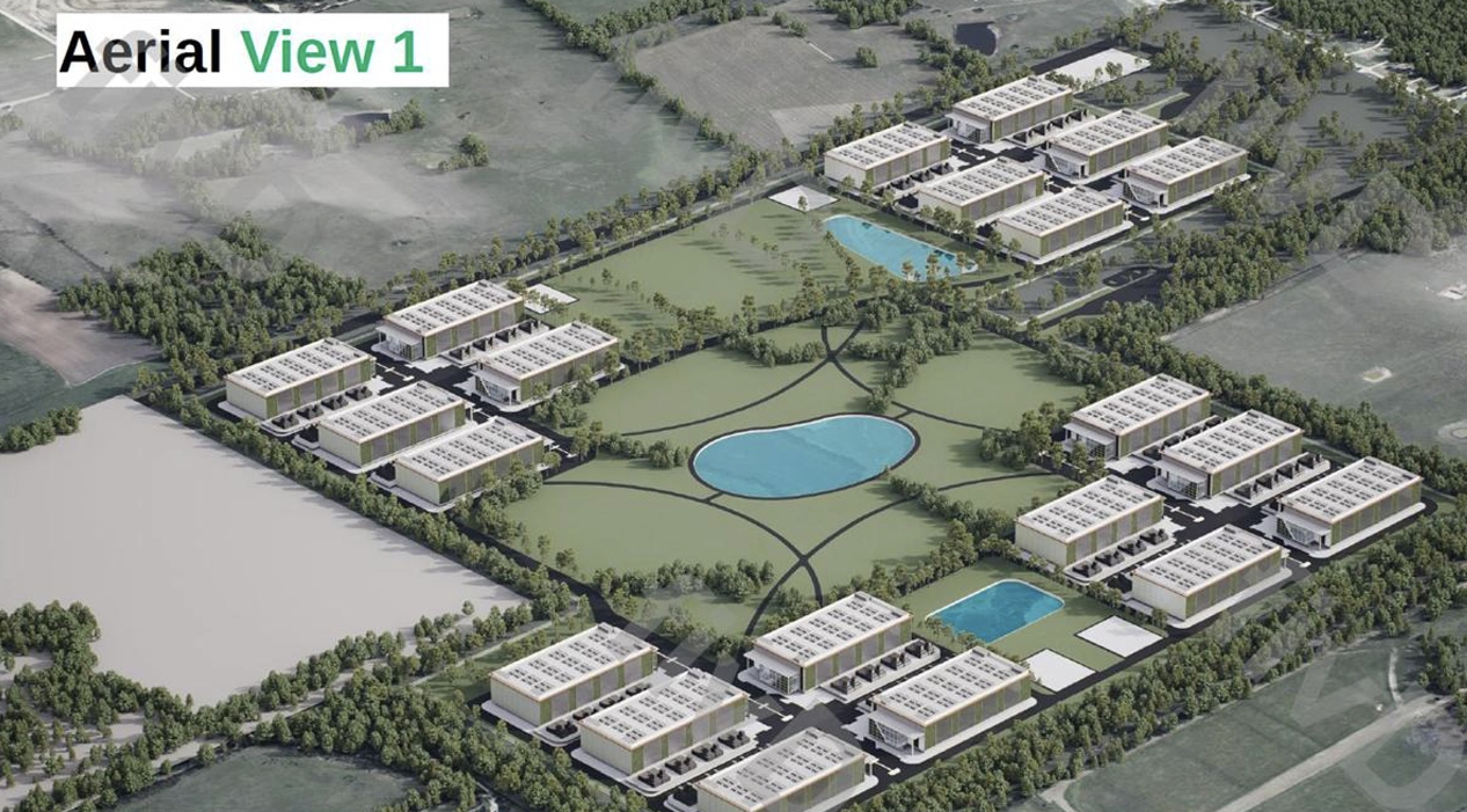 Infrakey Data Center Aerial View