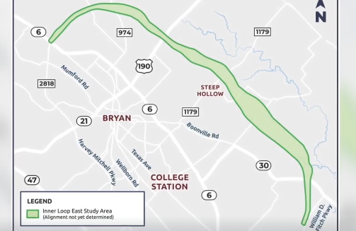 Loop East project area map
