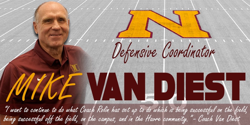 Montana State University-Northern has announced NAIA coaching legend, Mike Van Diest, has joined their coaching staff as Defensive Coordinator.