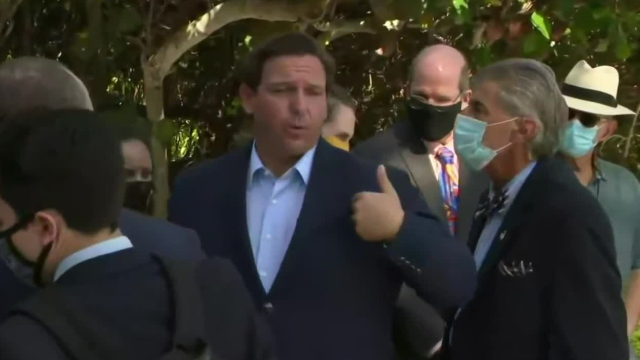 Gov. Ron DeSantis talks about COVID-19 vaccine in Key Biscayne, Dec. 21, 2020