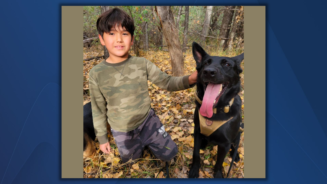 Here's Hati, posing proudly with her newfound friend, Gabriel