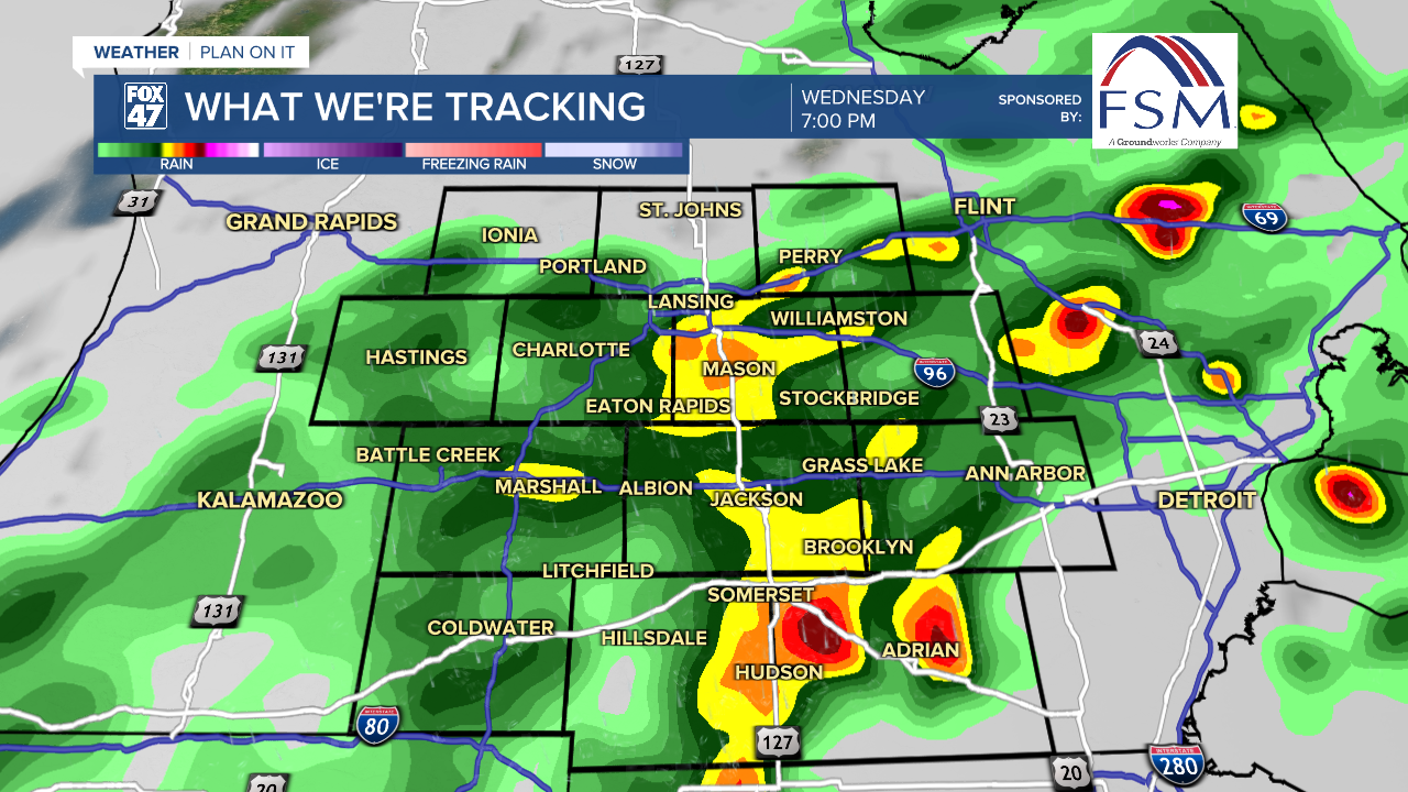 Showers and storms progress through our neighborhoods Wednesday afternoon