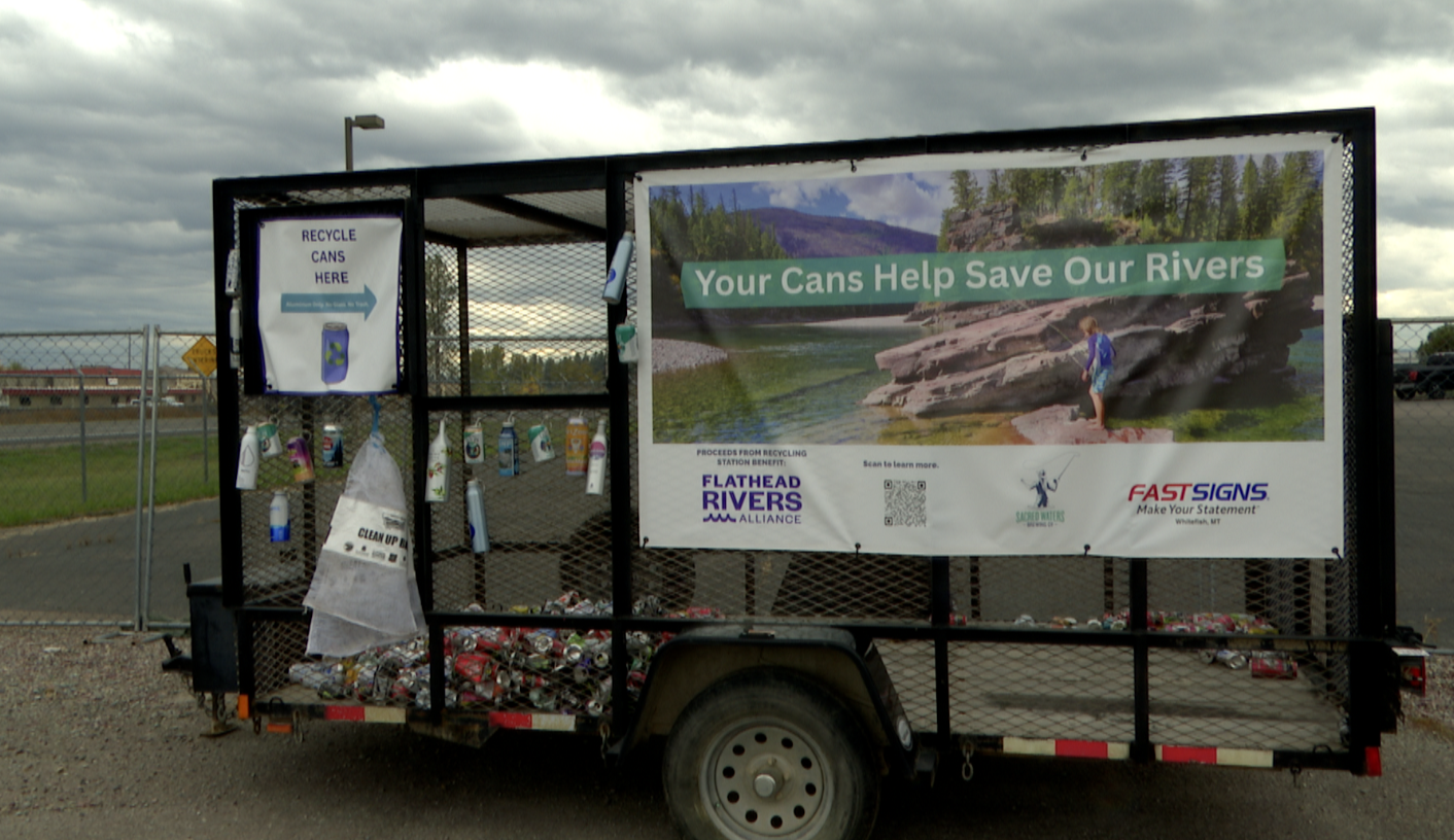 Sacred Waters Brewing and Flathead Rivers Alliance Recycling Tailer