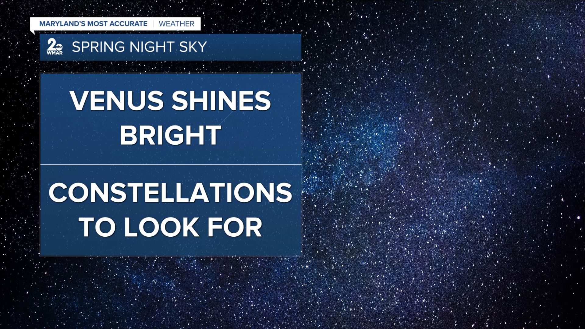 Spring night sky